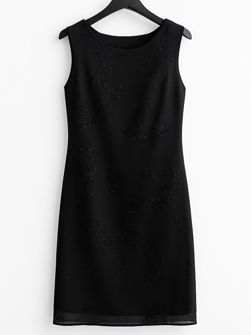 Classic Black Sleeveless Sheath Dress